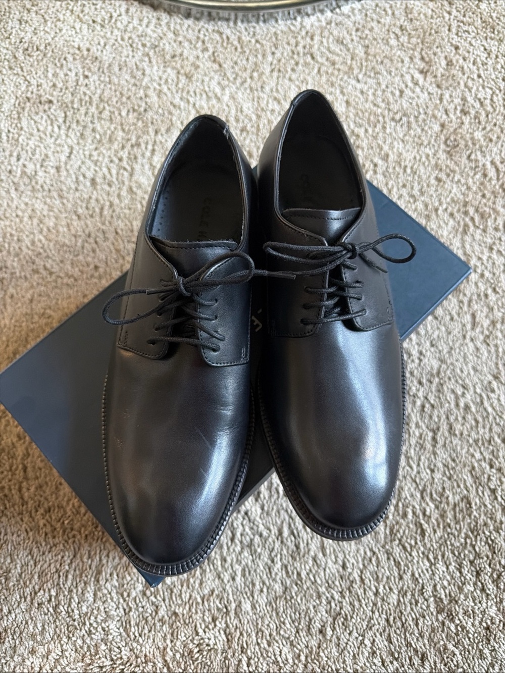 Cole Hann Men's Black Leather Oxfords Shoes Size 8